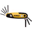 Набор Torx ключей DEWALT DWHT70264, T9-T40, 8 шт.