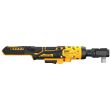 Аккумуляторный угловой гайковерт DEWALT DCF512D1G, с трещоткой, 18 В, 95 Нм, 250 об/мин, с АКБ 2 Ач и ЗУ, в чехле (DCF512D1G-QW)