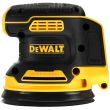 Аккумуляторная эксцентриковая шлифмашина DEWALT DCW210P1, 18 В, 125 мм, 12000 кол/мин, с АКБ 5 Ач и ЗУ