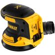 Аккумуляторная эксцентриковая шлифмашина DEWALT DCW210P1, 18 В, 125 мм, 12000 кол/мин, с АКБ 5 Ач и ЗУ