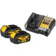 Набор DEWALT DCB1104M2: 2 АКБ DCB182, Li-Ion, 18 В, 4 Ач и зарядное устройство DCB1104, 12/18 В, 4 A (DCB1104M2-QW)