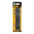 Пилка для лобзика DEWALT DT2167, по дереву из высокоуглеродистой стали, HCS, 180 x 155 x 4.0 x 120 мм, T744D, 5 шт.