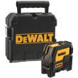Лазерный нивелир DEWALT DW0822, на батарейках, красный луч, 15 м, в кейсе (DW0822-XJ)