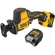 Аккумуляторная сабельная пила DEWALT DCS312L1, 12 В, 2800 ход/мин, 16 мм, с АКБ 5 Ач и ЗУ (DCS312L1N-XJ)