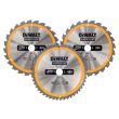 Пильный диск по дереву DEWALT DT1963, 250х30х1.7 мм, 3 шт. (DT1963-QZ)