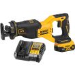 Аккумуляторная сабельная пила DEWALT DCS382P1T, 18 В, 3200 ход/мин, 28.6 мм, с АКБ 5 Ач и ЗУ, в кейсе TSTAK (DCS382P1NT-XJ)