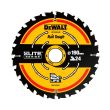 Пильный диск DEWALT DT10304, по дереву, 190х30х1 мм (DT10304-QZ)