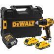 Аккумуляторная дрель-шуруповерт DEWALT DCD708D2T, 18 В, 1650 об/мин, с 2 АКБ 2 Ач и ЗУ, в кейсе TSTAK (DCD708D2T-QW)