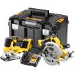 Аккумуляторный набор DEWALT DCK2012P2T, 18 В: дисковая пила DCS570 + лобзик DCS334, с 2 АКБ 5 Ач и ЗУ, в кейсе TSTAK (DCK2012P2T-QW)