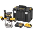 Аккумуляторный фрезер DEWALT DCW620H2, 18 В, 23000 об/мин, 70 мм, с 2 АКБ 5 Ач и ЗУ, в кейсе TSTAK (DCW620H2-QW)