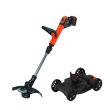Триммер STC1820EPC + колесная база CM100, BLACK+DECKER, 18В, 2Ач, 28см