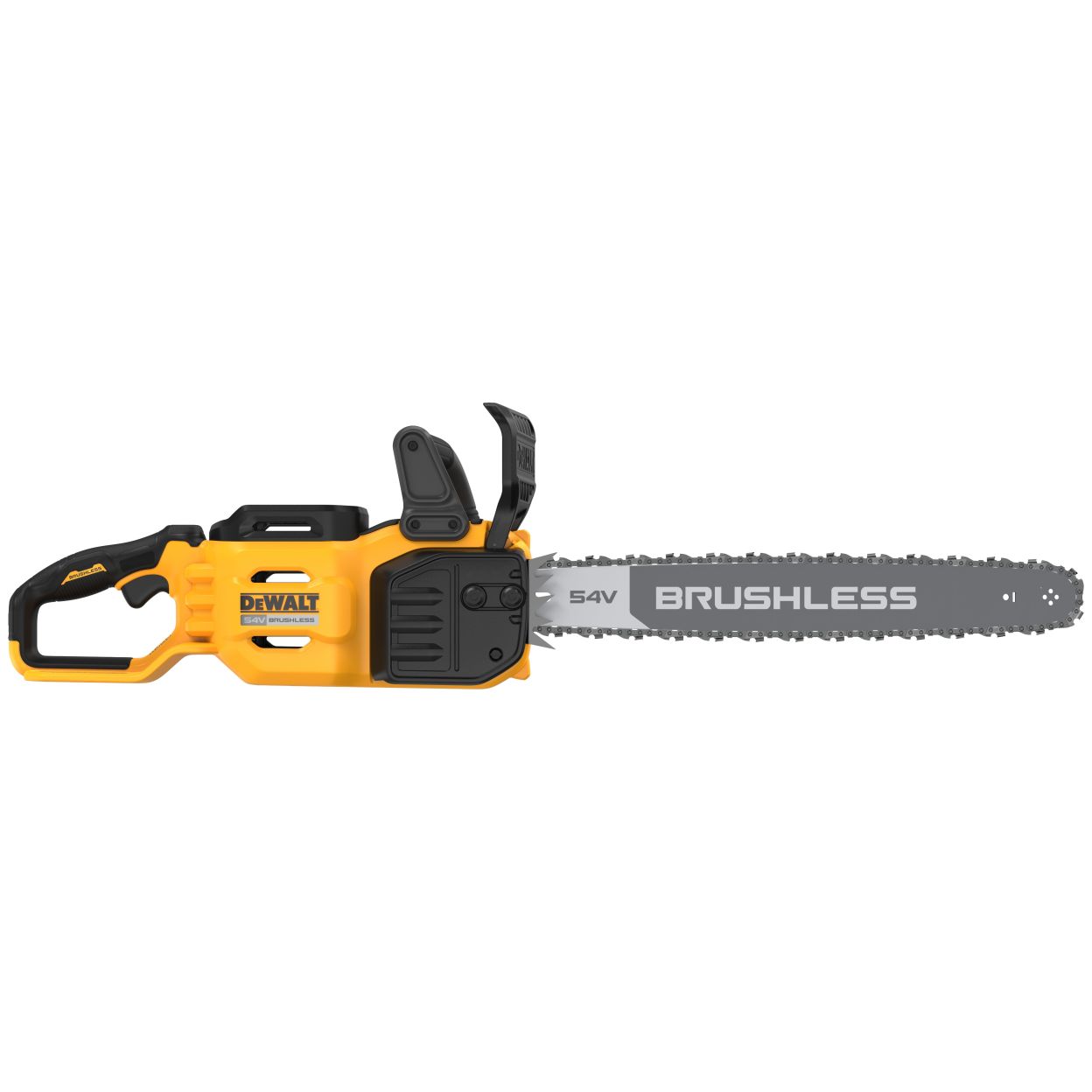 Аккумуляторный набор садовой техники DEWALT, 54 В: газонокосилка DCMWP500 + триммер DCM571 + цепная пила DCMCS575, без АКБ и ЗУ