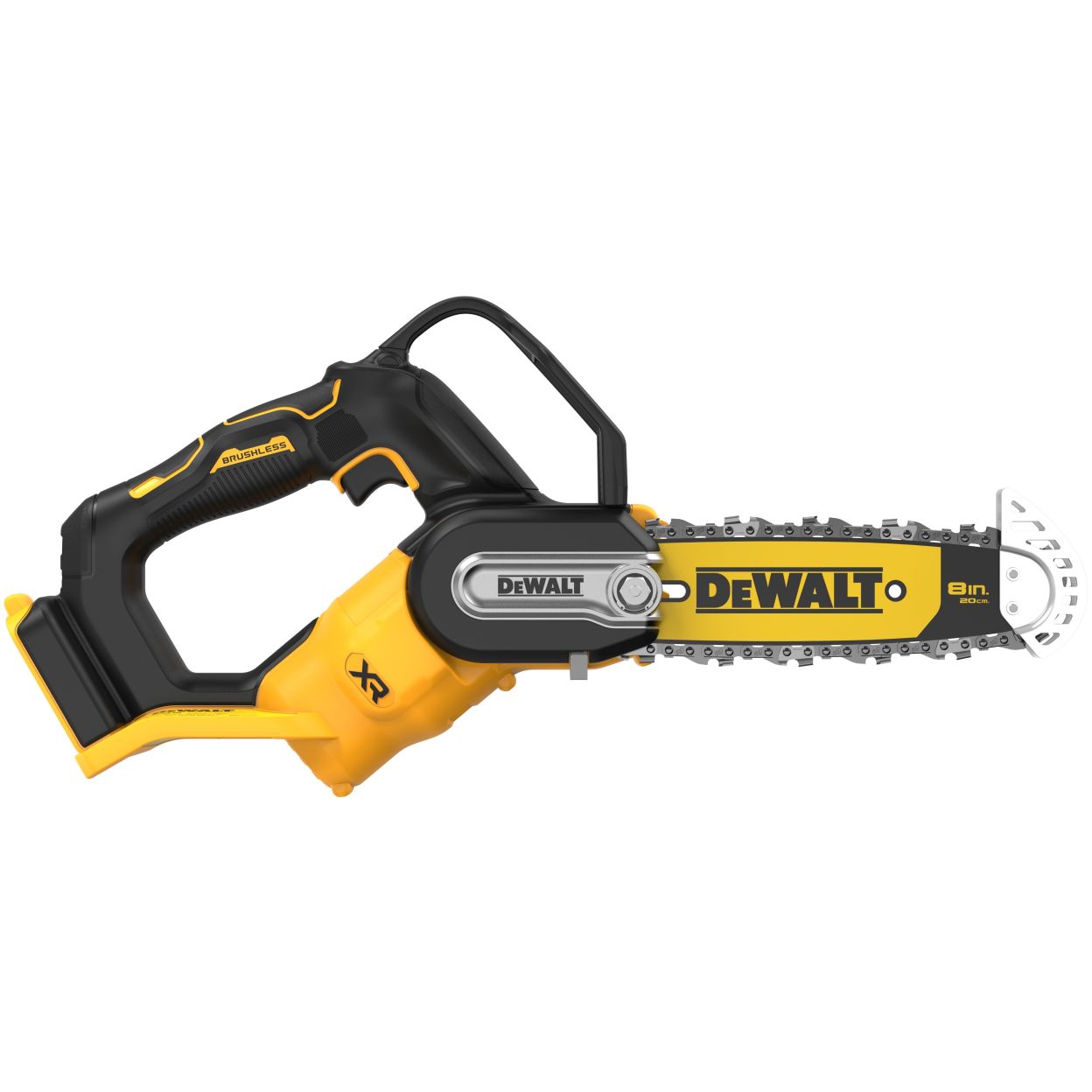Аккумуляторная цепная пила DEWALT DCMPS520P1, 18 В, 20 см, 8.6 м/с, с АКБ 5 Ач и ЗУ (DCMPS520P1N-XJ)