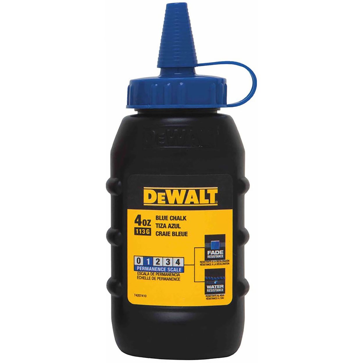 Разметочный комплект DEWALT DWHT47373L: катушка со шнуром, 30 м, и порошковый мел, синий, 113 г