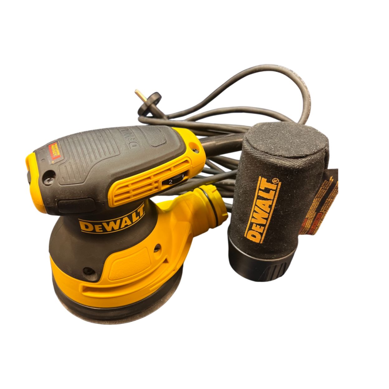 Эксцентриковая шлифмашина DEWALT DWE6423, 280 Вт, 125 мм, 12000 кол/мин, (УЦЕНЕННЫЙ ТОВАР)