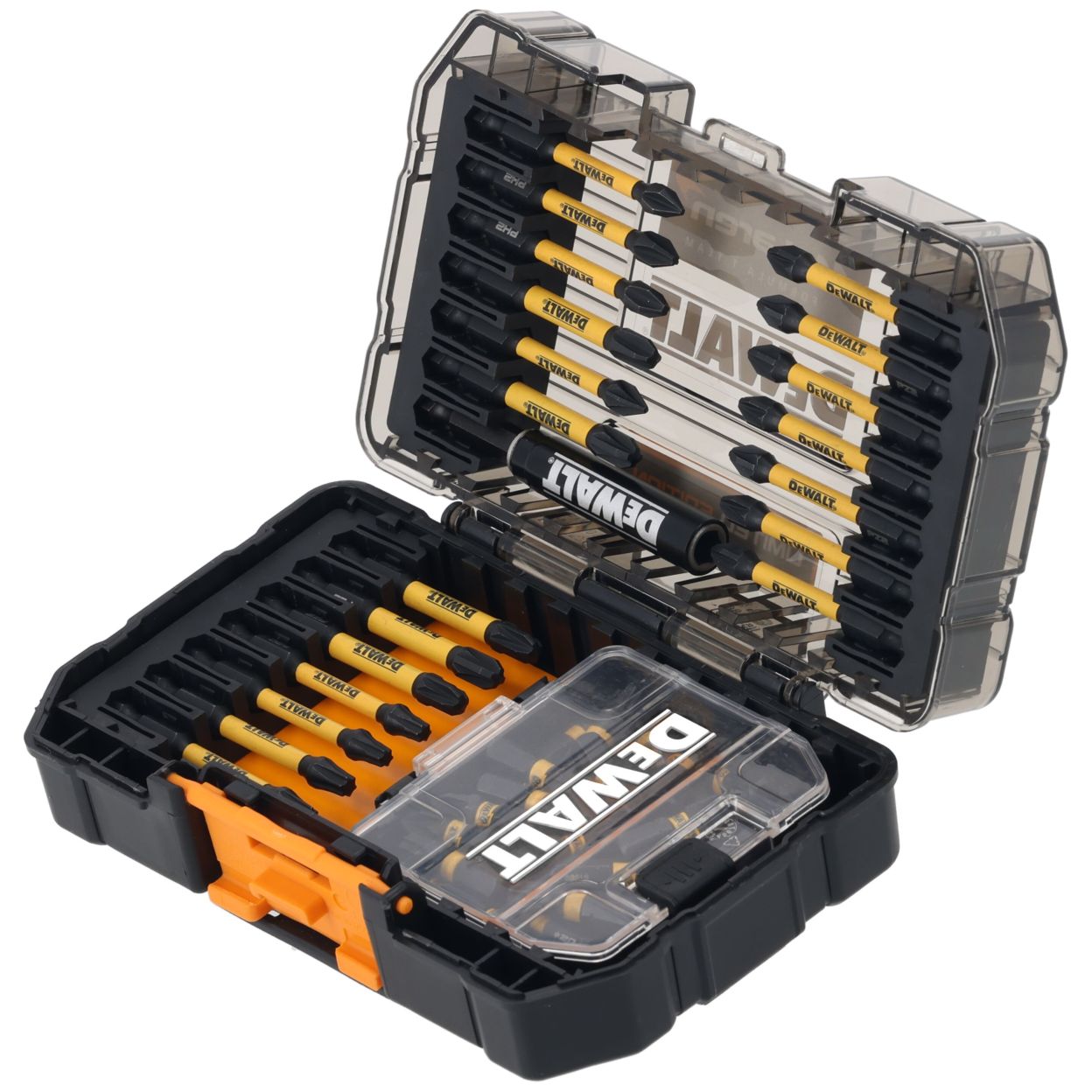 Набор бит DEWALT McLaren Limited Edition DT70908T, PH/PZ/Torx, 25/57 мм, 52 шт., в кейсе (DT70908T-QZ)