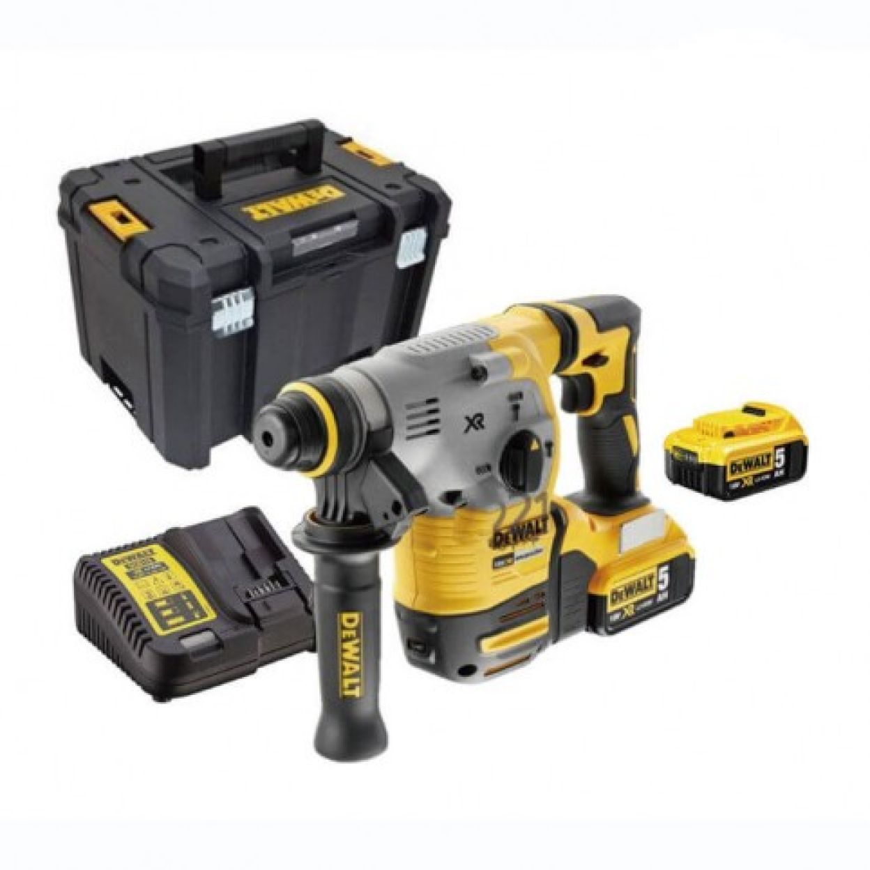 Аккумуляторный перфоратор DeWALT, SDS-Plus, 18В/5Ач, DCH283P2