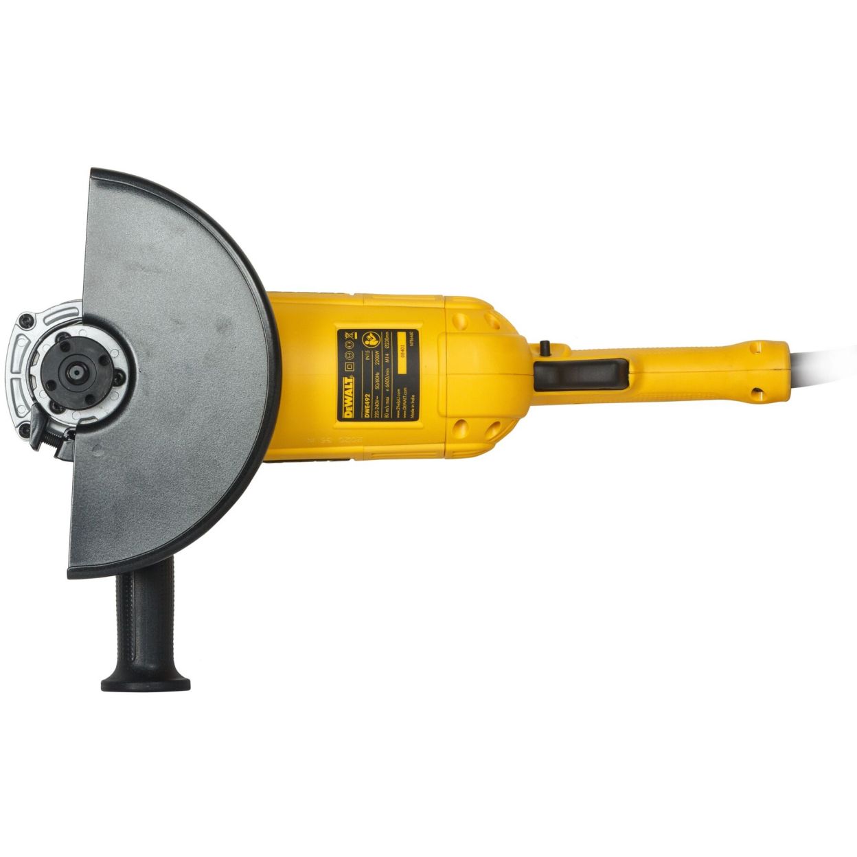 Угловая шлифмашина DEWALT DWE492, 2200 Вт, 230 мм, 6600 об/мин (DWE492-QS)