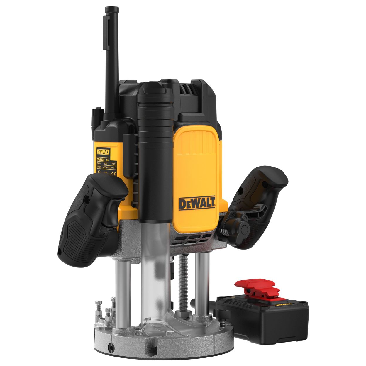 Вертикальный фрезер DEWALT DWE627KT, 2300 Вт, 22000 об/мин, 80 мм, в кейсе TSTAK (DWE627KT-QS)
