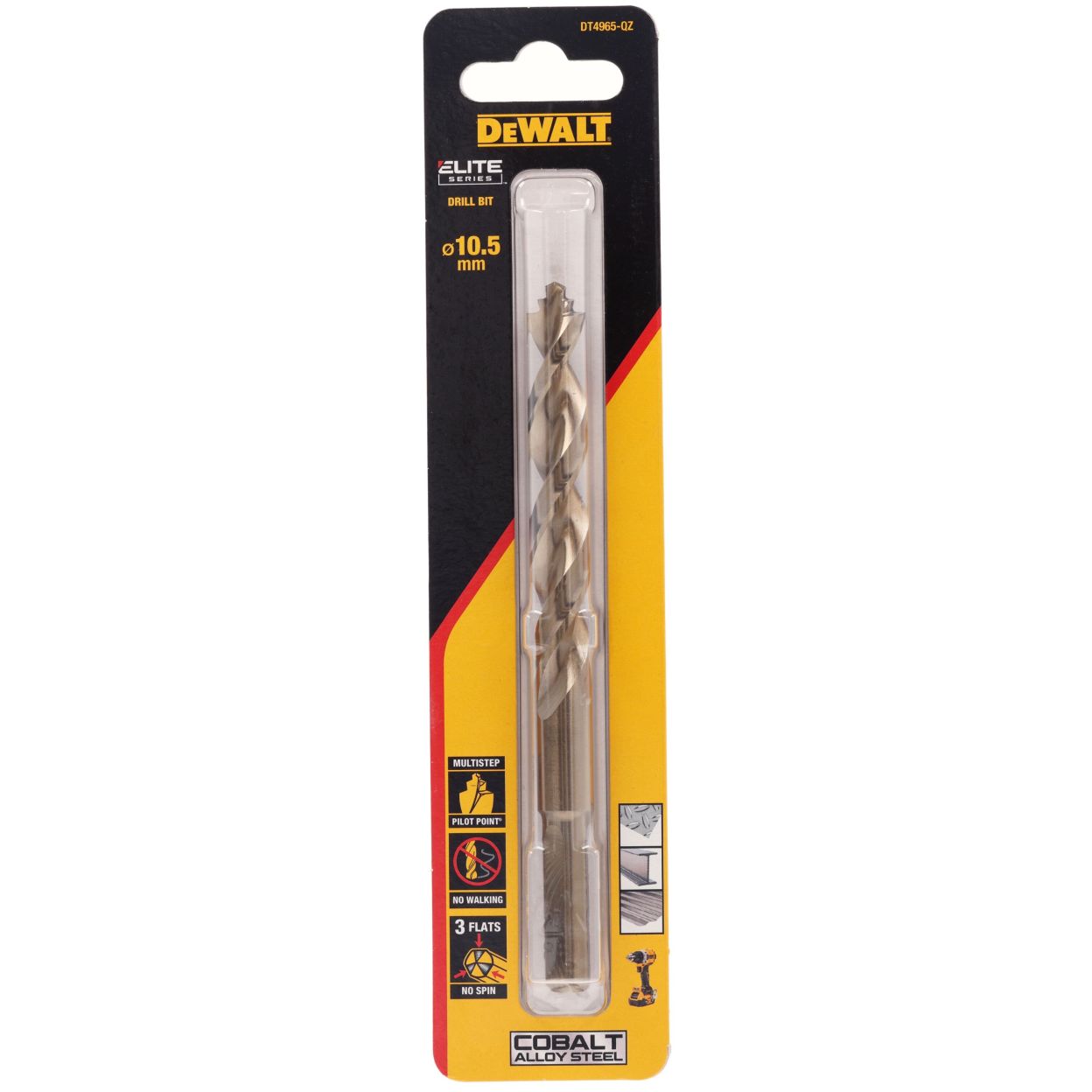 Сверло по металлу DEWALT DT4965, 10.5x87x133 мм (DT4965-QZ)