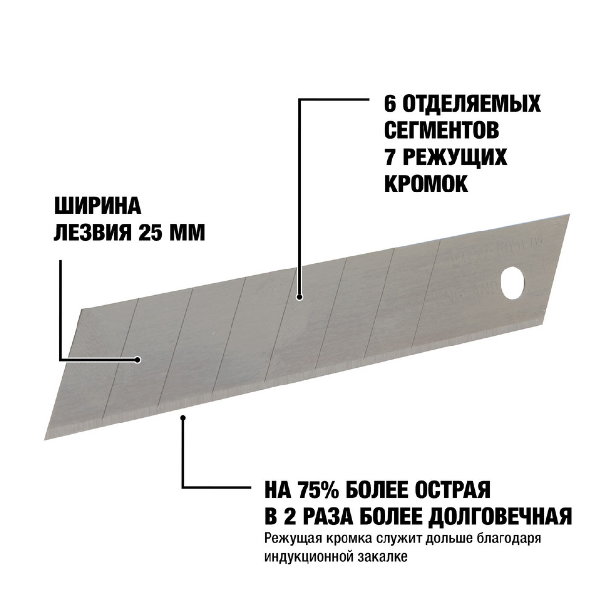 Лезвие для ножа сегментированное DEWALT DWHT11726-0, 3 шт.