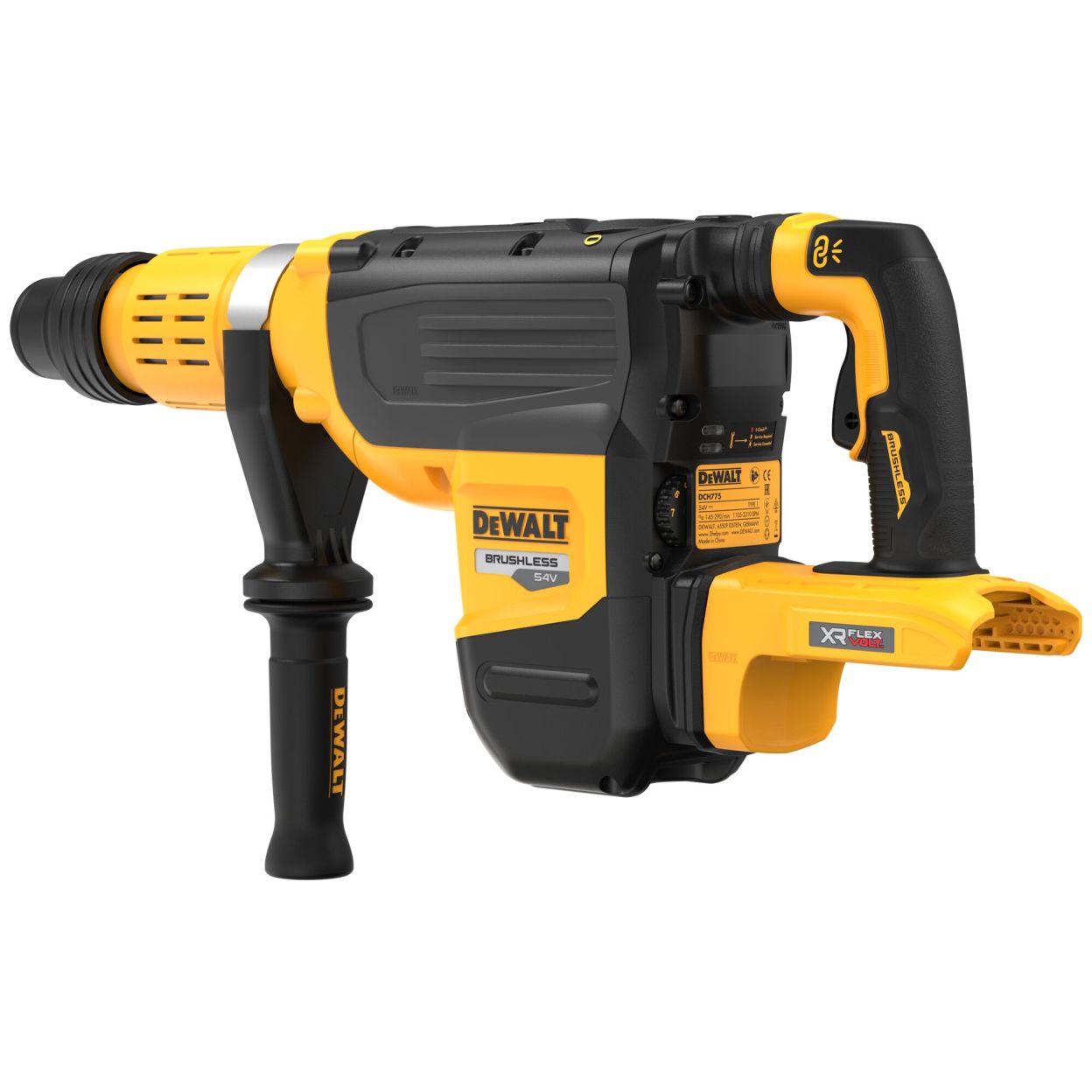 Аккумуляторный перфоратор DeWALT, SDS-Max, 54В, без АКБ и ЗУ, DCH775N