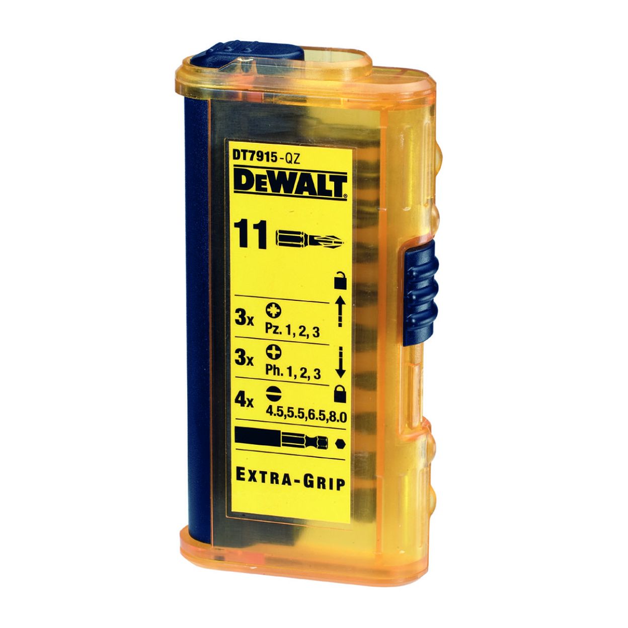 Набор бит DEWALT HIGH PERFORMANCE DT7915, 25 мм, в тонком карманном чехле, 11 шт.