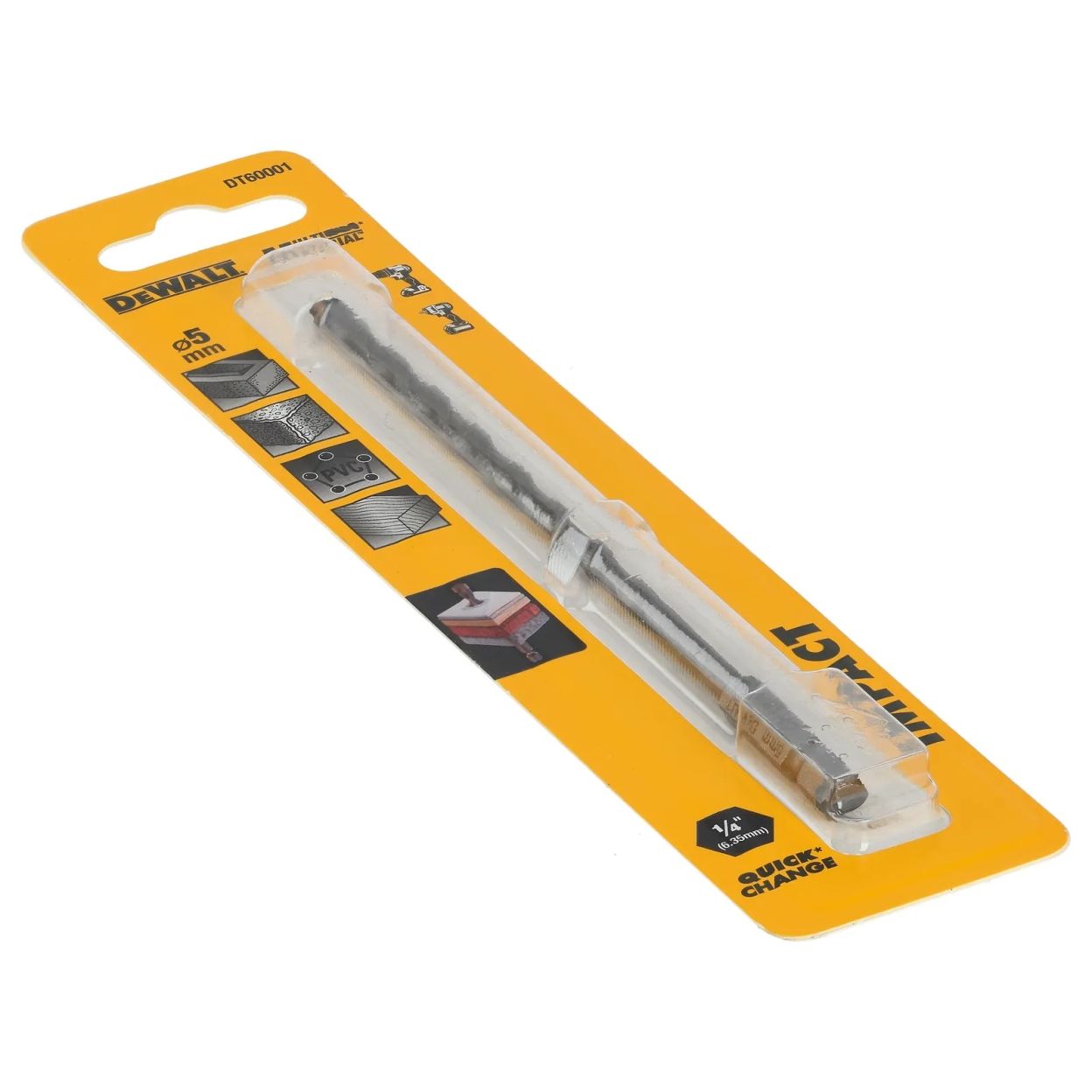 Сверло по бетону DEWALT DT60001, 5x100x152 мм, 1 шт. (DT60001-QZ)