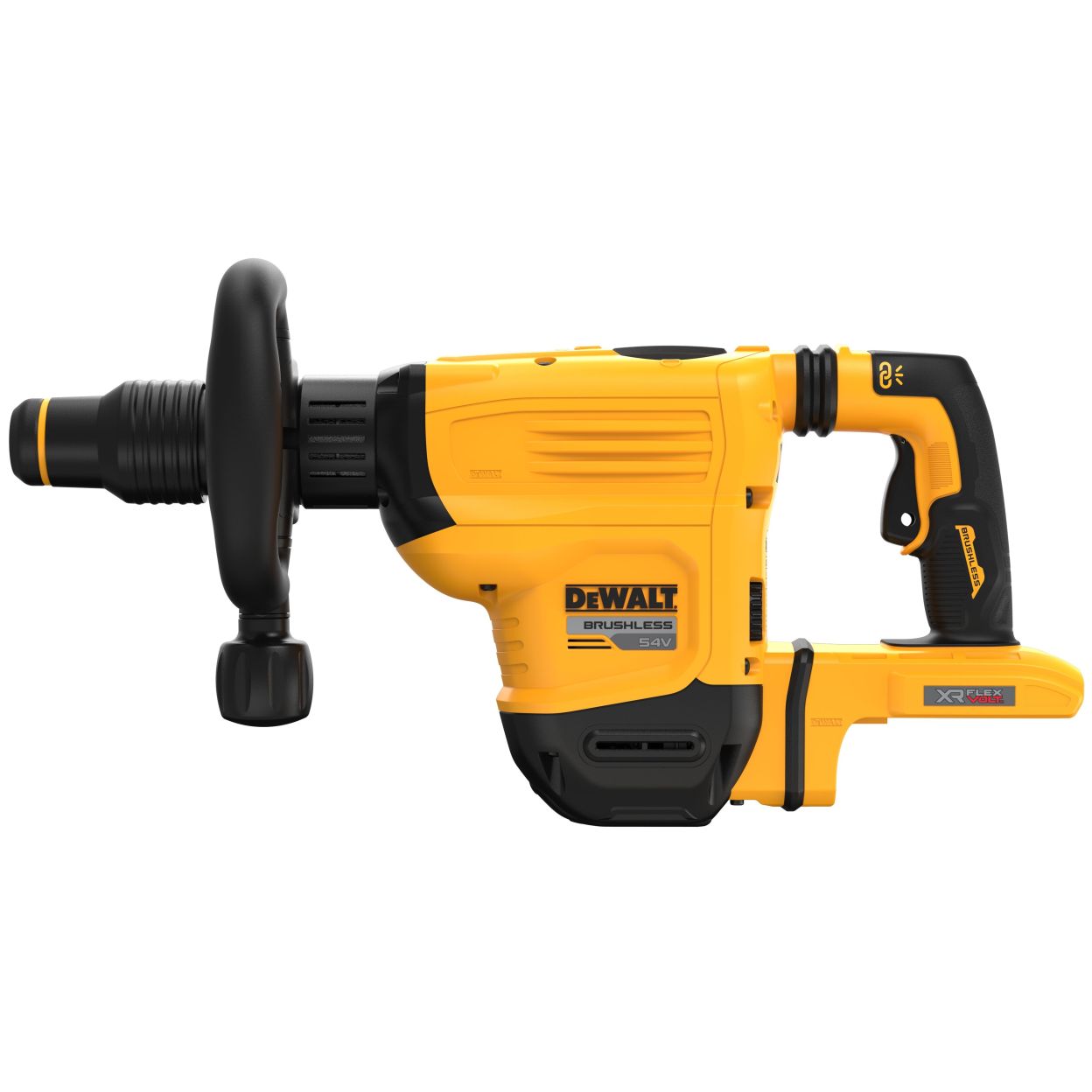 Аккумуляторный отбойный молоток DEWALT DCH832X2, 54 В, 10.5 Дж, 2900 уд/мин, с 2 АКБ 3 Ач и ЗУ, в кейсе (DCH832X2-QW)