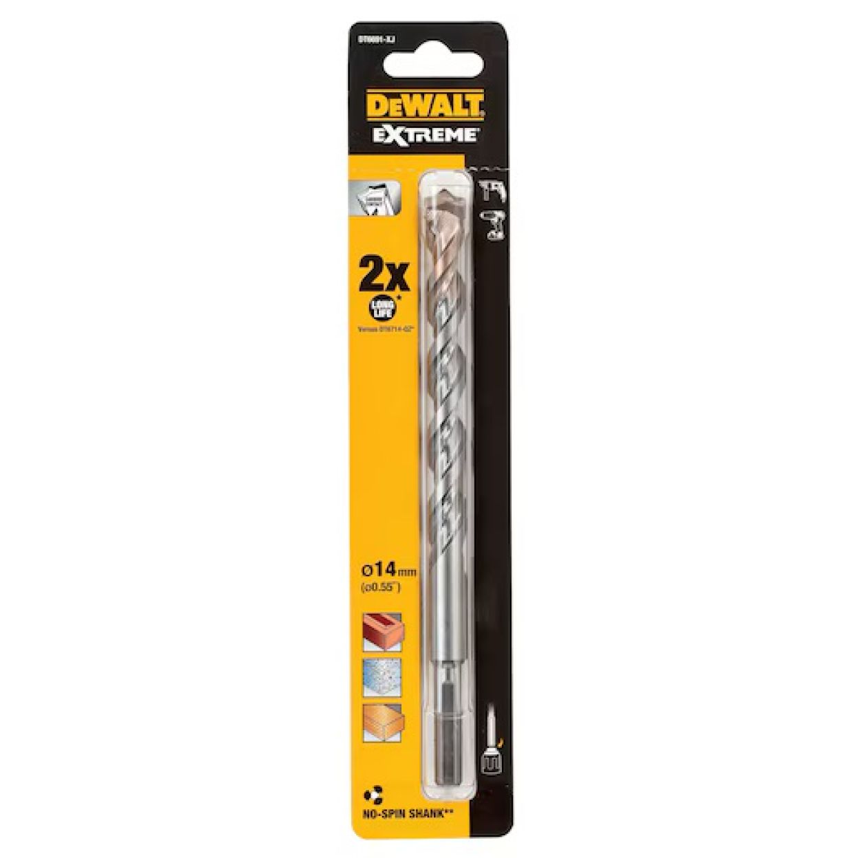 Сверло по бетону DEWALT DT6691, 14x150x200 мм, 1 шт. (DT6691-XJ)