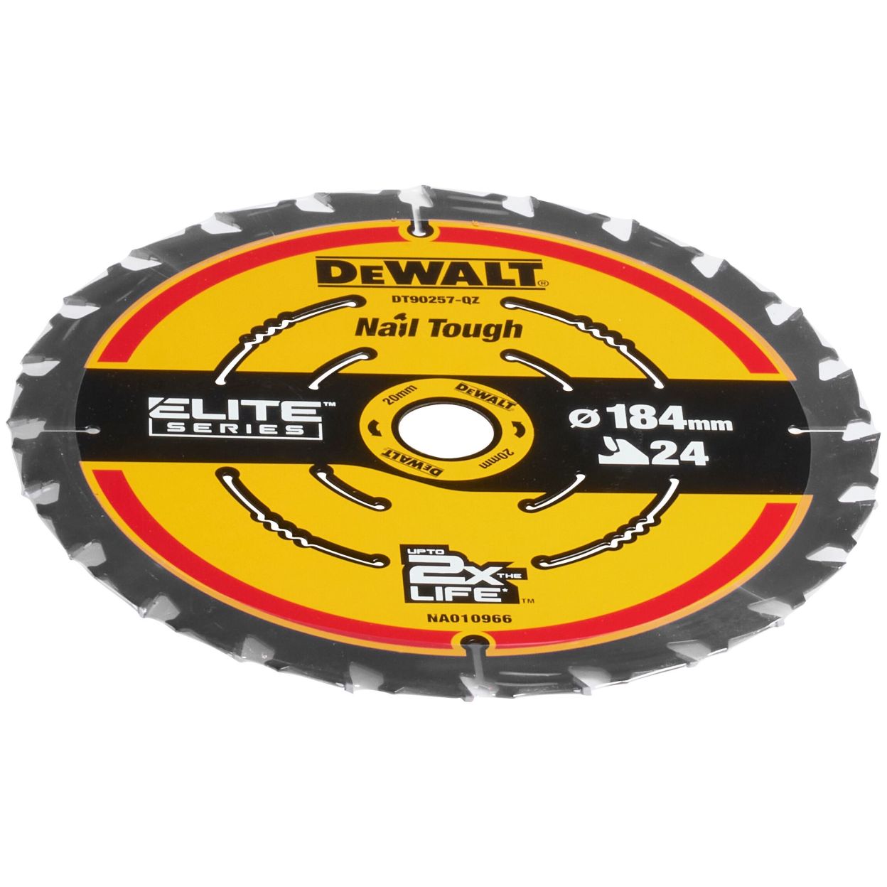 Пильный диск по дереву DEWALT DT10401, 184х20х1.65 мм, 10 шт. (DT10401-QZ-10)