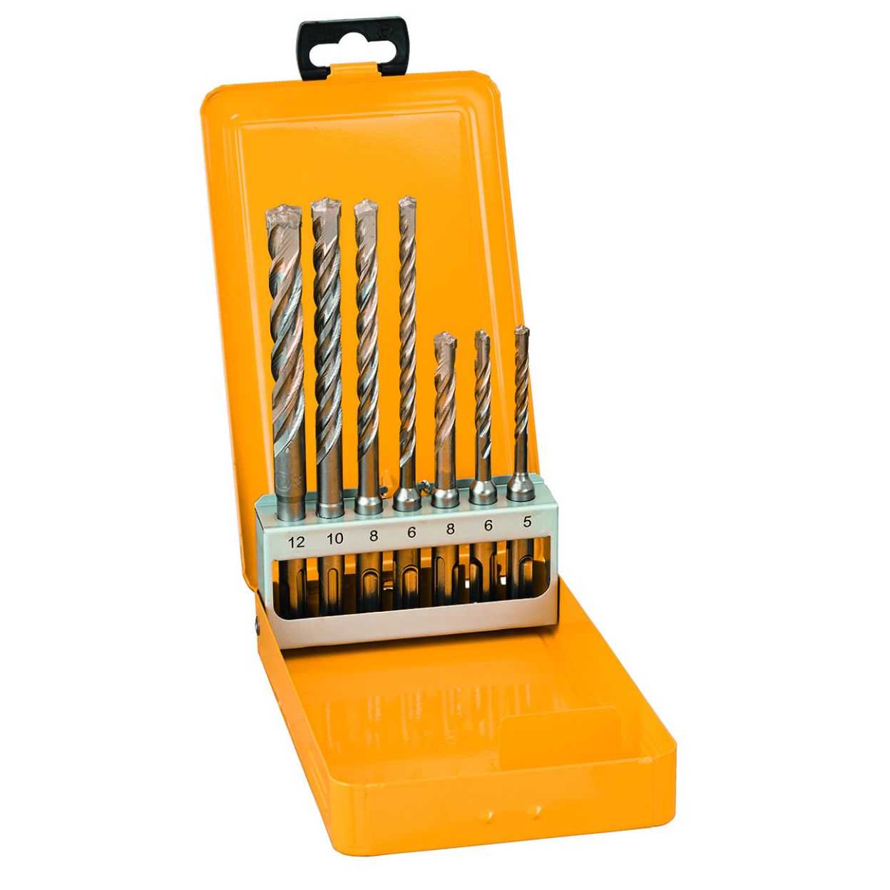 Набор буров DEWALT DT9701, SDS-plus в металлическом кейсе, 7 шт.