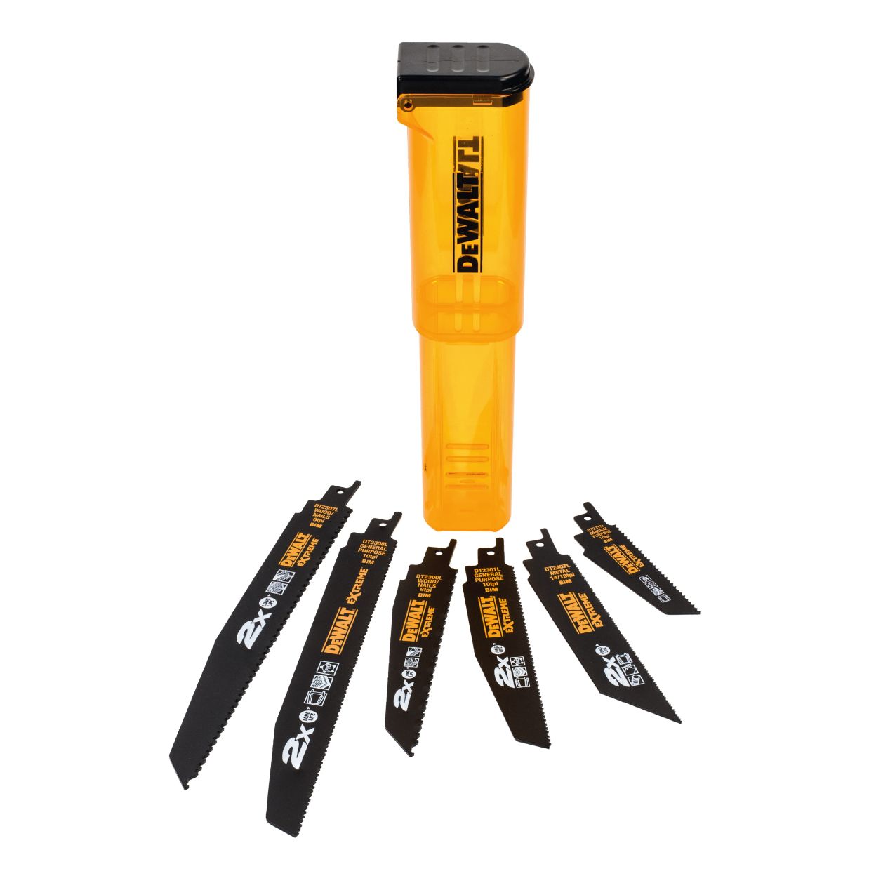Набор полотен для сабельных пил DEWALT EXTREME DT2440L, 6 шт.