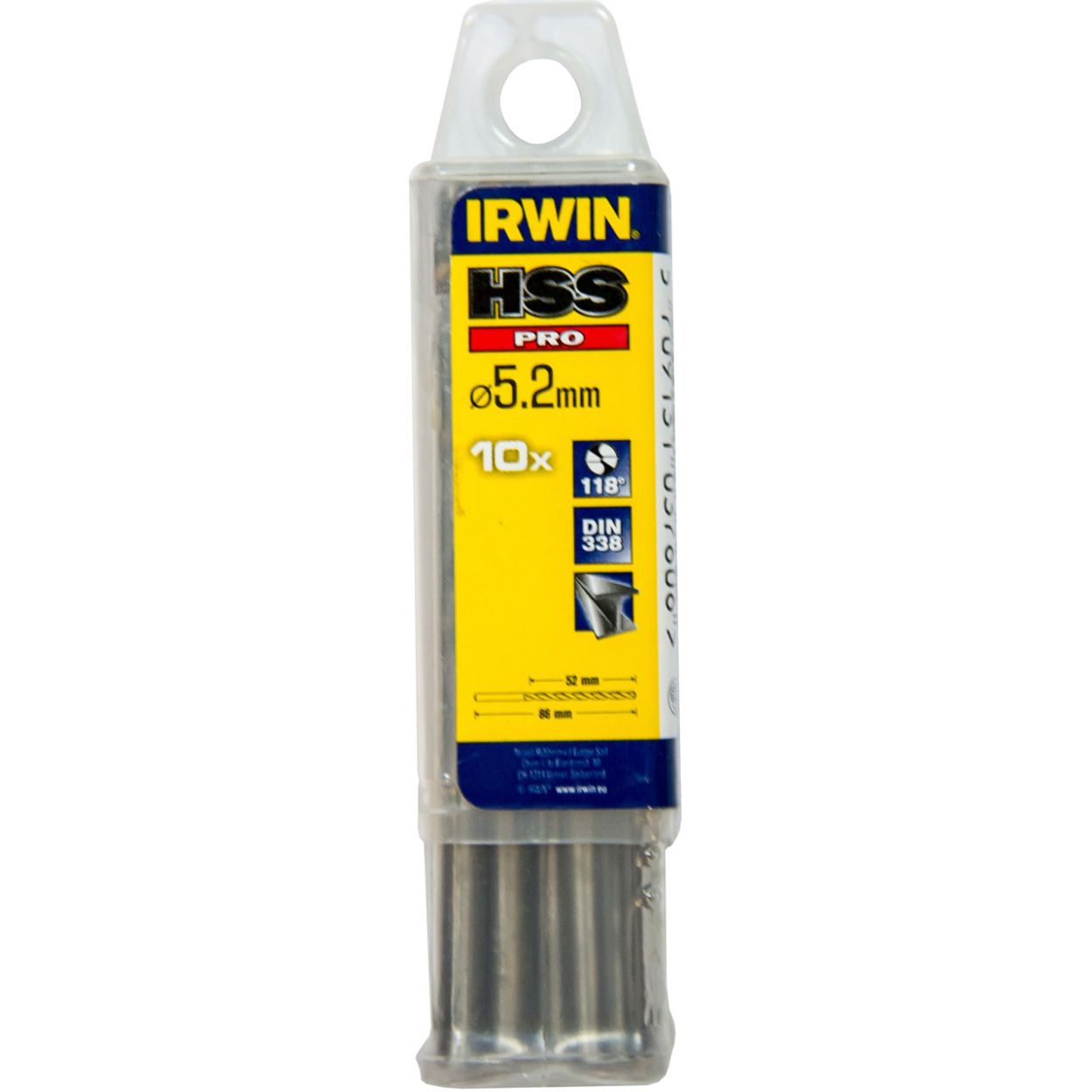 Сверло по металлу STANLEY Irwin HSS Pro QDPK10, 5.2 мм (10502283)