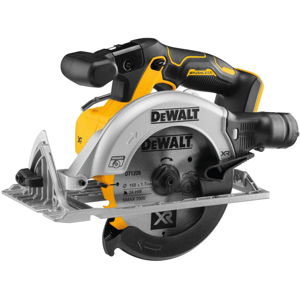 Аккумуляторная дисковая пила DEWALT DCS565S2T, 18 В, 165 мм, 4950 об/мин, с 2 АКБ 3.5 Ач и ЗУ, в кейсе TSTAK (DCS565S2T-QW)