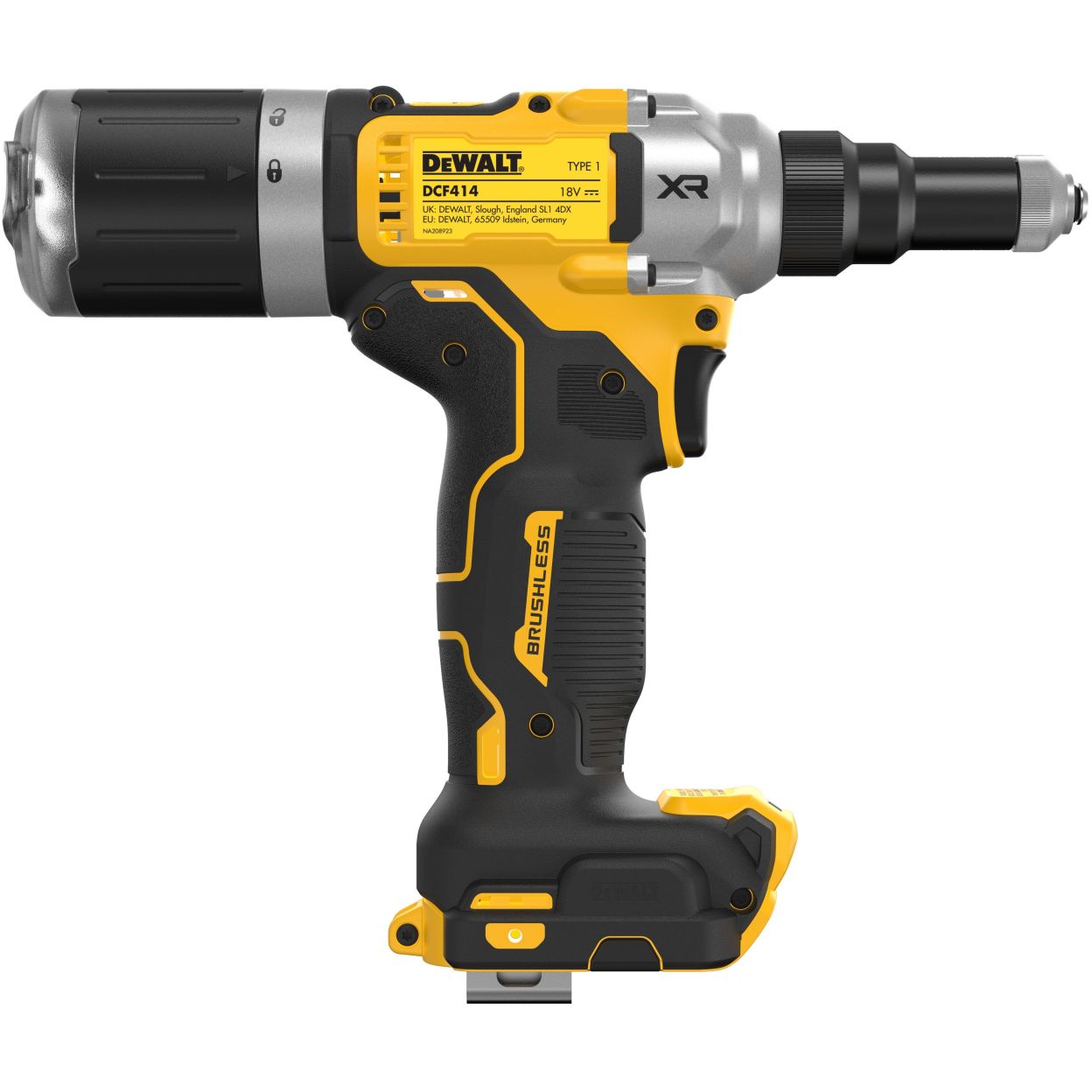 Аккумуляторный заклепочный пистолет DEWALT DCF414NT, 18 В, в кейсе TSTAK