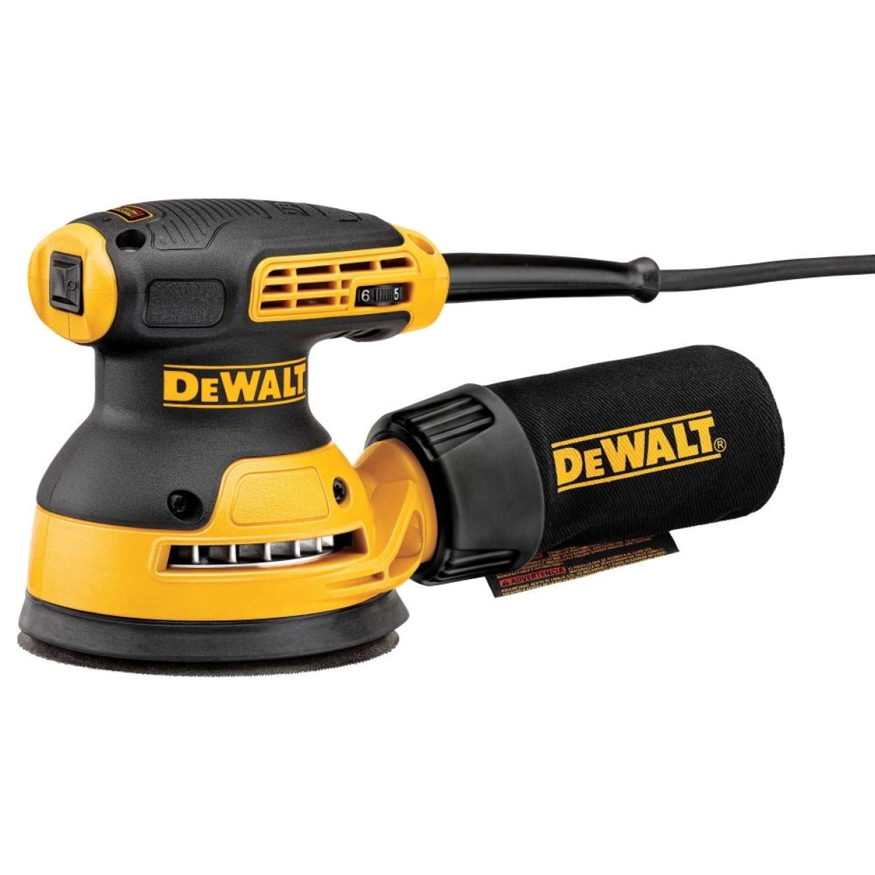Эксцентриковая шлифмашина DEWALT DWE6423, 280 Вт, 125 мм, 12000 кол/мин, (УЦЕНЕННЫЙ ТОВАР)