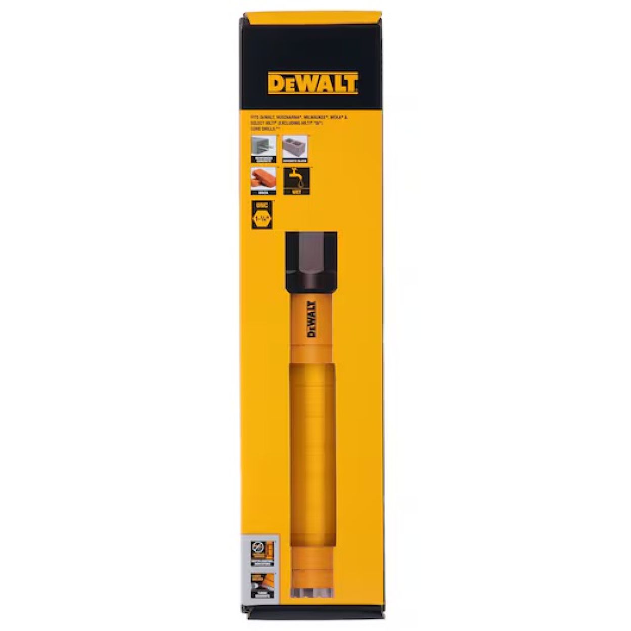 Коронка алмазная DEWALT DCDW104, 102 мм, 1 шт. (DCDW104-XJ)