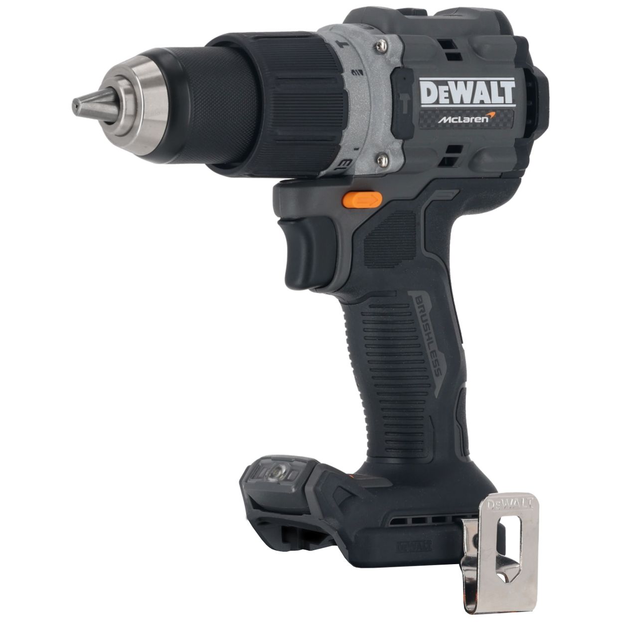 Ударная дрель-шуруповерт DEWALT McLaren Limited Edition DCD85MNT, 18 В, 2000 об/мин, без АКБ и ЗУ, в кейсе TSTAK