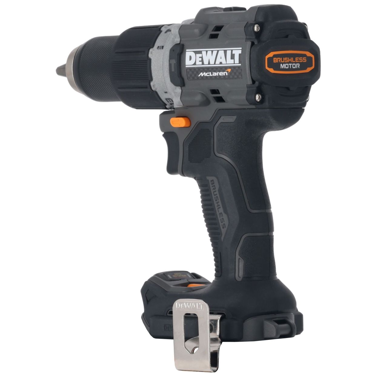 Ударная дрель-шуруповерт DEWALT McLaren Limited Edition DCD85MNT, 18 В, 2000 об/мин, без АКБ и ЗУ, в кейсе TSTAK