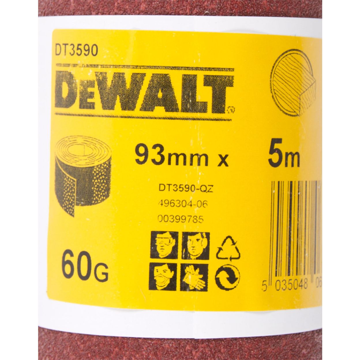 Шлифлист DEWALT DT3590, 5 м x 93 мм, 60G