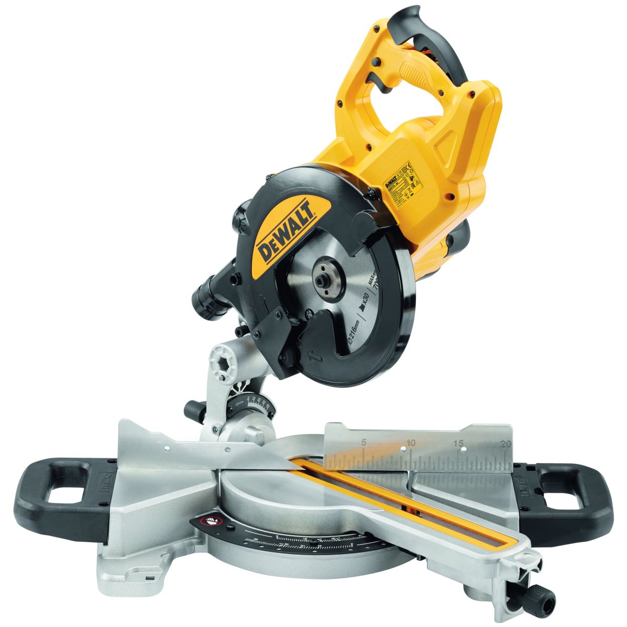 Торцовочная пила DEWALT DWS774, 1400 Вт, 216 мм, 4500 об/мин (DWS774-QS)