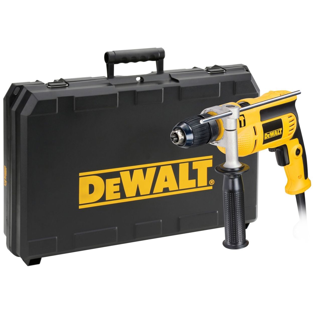 Ударная дрель DEWALT DWD024KS, 701 Вт, 2800 об/мин, 47600 уд/мин, в кейсе (DWD024KS-QS)