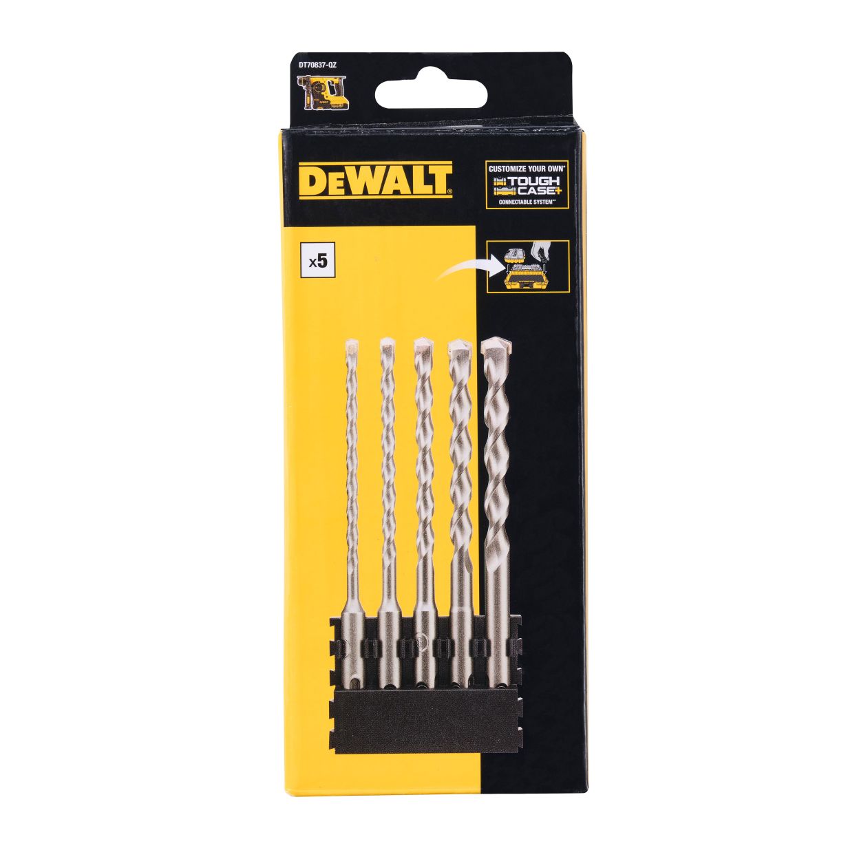 Набор сверл по бетону DEWALT DT70837, 5-12 мм, 5 шт. (DT70837-QZ)