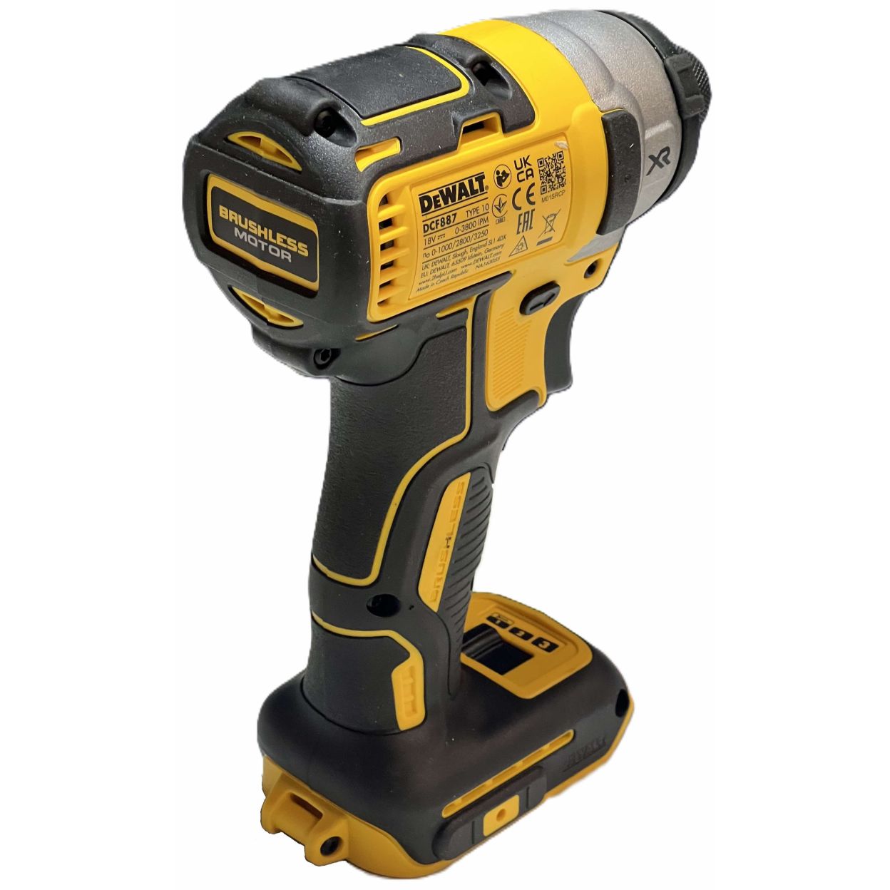 Аккумуляторный шуруповерт DEWALT DCF887N, 18 В, 205 Нм, 3800 уд/мин, без АКБ и ЗУ (DCF887N-XJ/U), уцененный товар