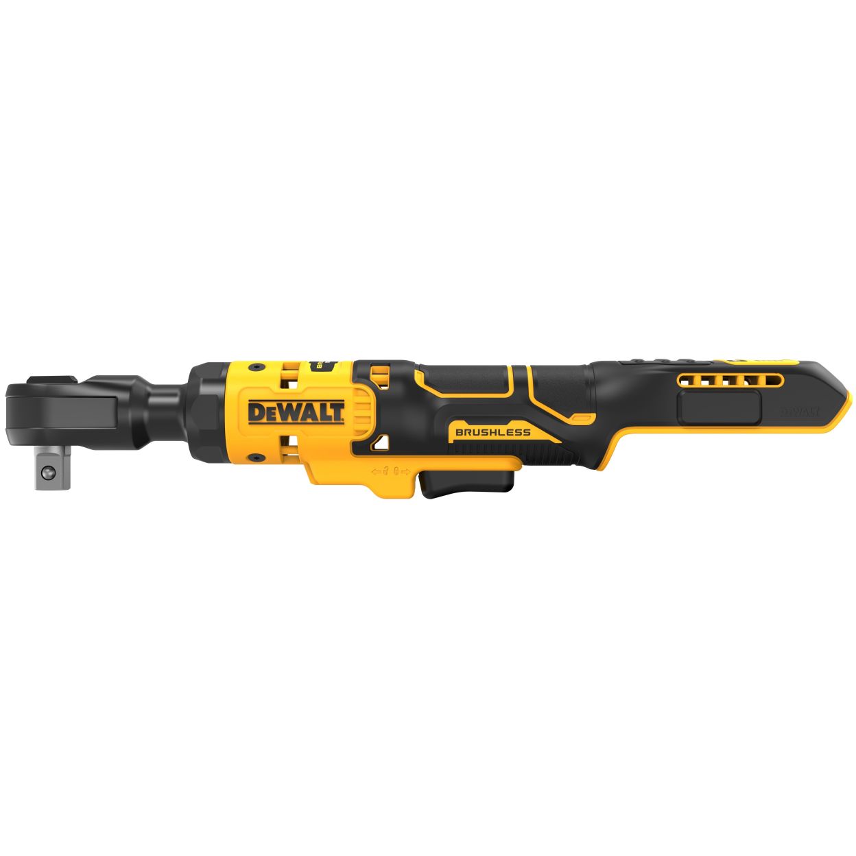 Аккумуляторный угловой гайковерт DEWALT DCF512P1, с трещоткой, 18 В, 95 Нм, 250 об/мин, с АКБ 5 Ач и ЗУ (DCF512P1N-XJ)