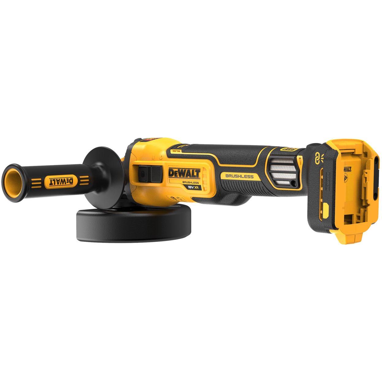 Аккумуляторная угловая шлифмашина DEWALT DCG409VST1, 18/54 В, 125 мм, 9000 об/мин, с АКБ 6 Ач и ЗУ, в кейсе TSTAK (DCG409VST1-QW)