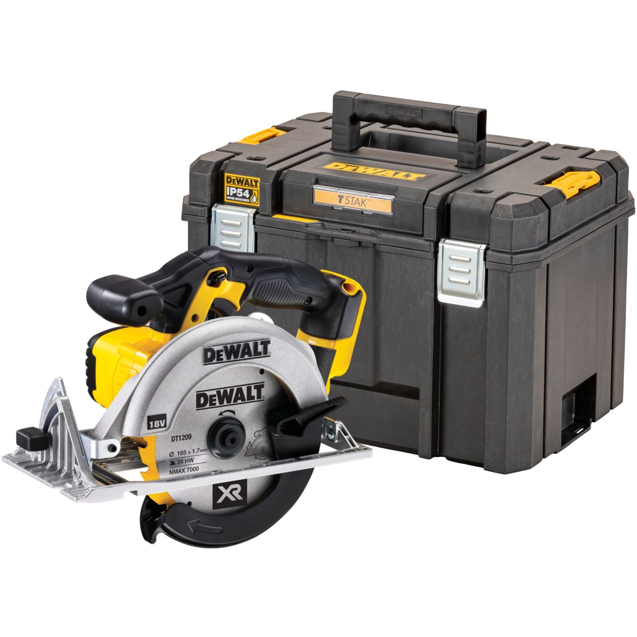 Аккумуляторная дисковая пила DEWALT DCS391NT, 18 В, 165 мм, 5150 об/мин, без АКБ и ЗУ, в кейсе TSTAK (DCS391NT-XJ)
