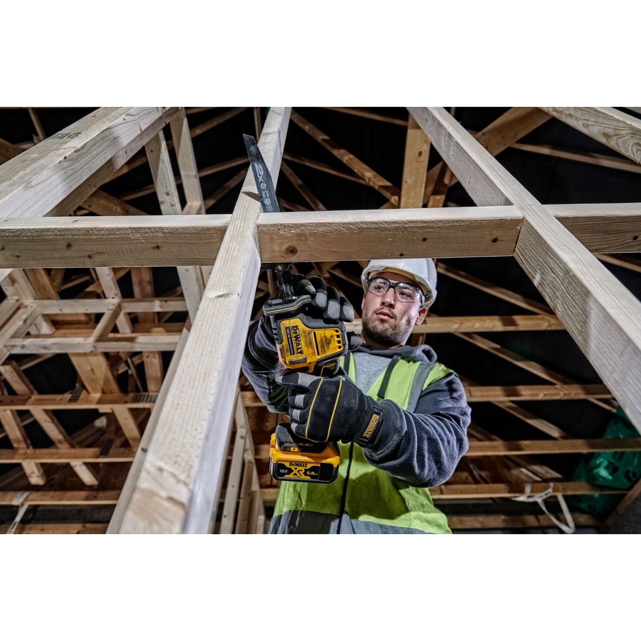 Аккумуляторная сабельная пила DEWALT DCS369N, 18 В, 2800 ход/мин, 16 мм, без АКБ и ЗУ (DCS369N-XJ)