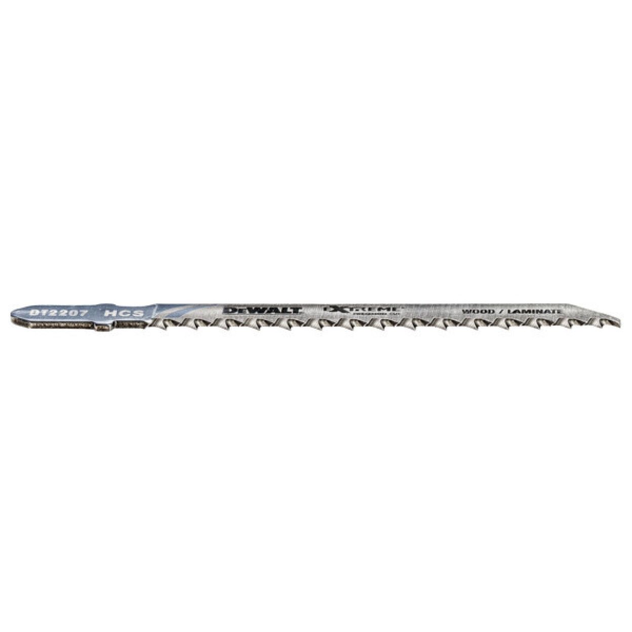 Пилка для лобзика DEWALT EXTREME PRECISION CUT DT2207, по дереву из высокоуглеродистой стали, HCS, 100 x 75 x 2.5 x 40 мм, T101BR, 5 шт.
